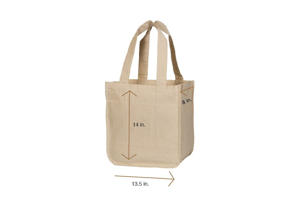Canvas Grocery Tote Bags - Quahog Bay Bedding