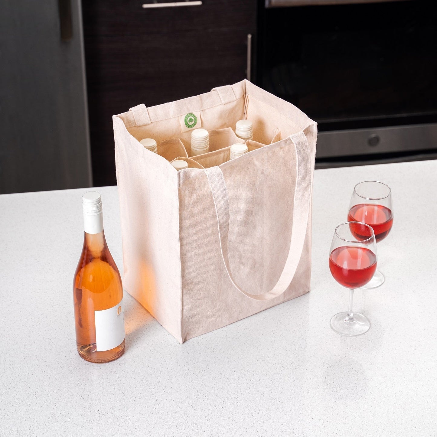 Canvas Wine Tote - Quahog Bay Bedding