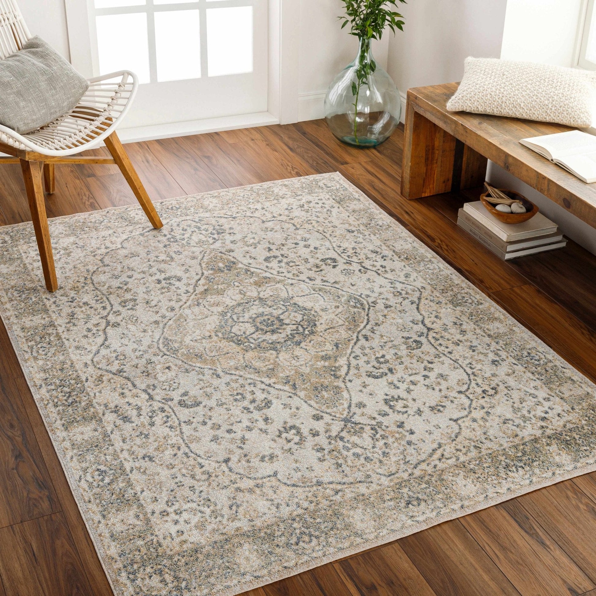 Cara Flat Pile Washable Rug - Quahog Bay Bedding