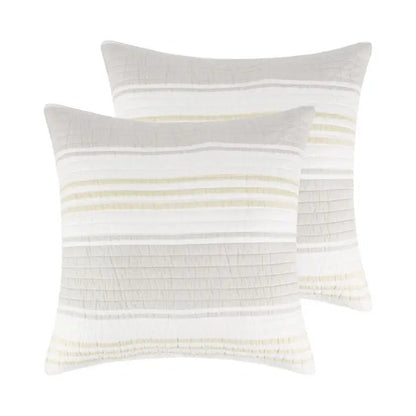 Caspian Sea Euro Pillow Sham | Set of 2 - Coastal Pillow Shams - Quahog Bay Bedding