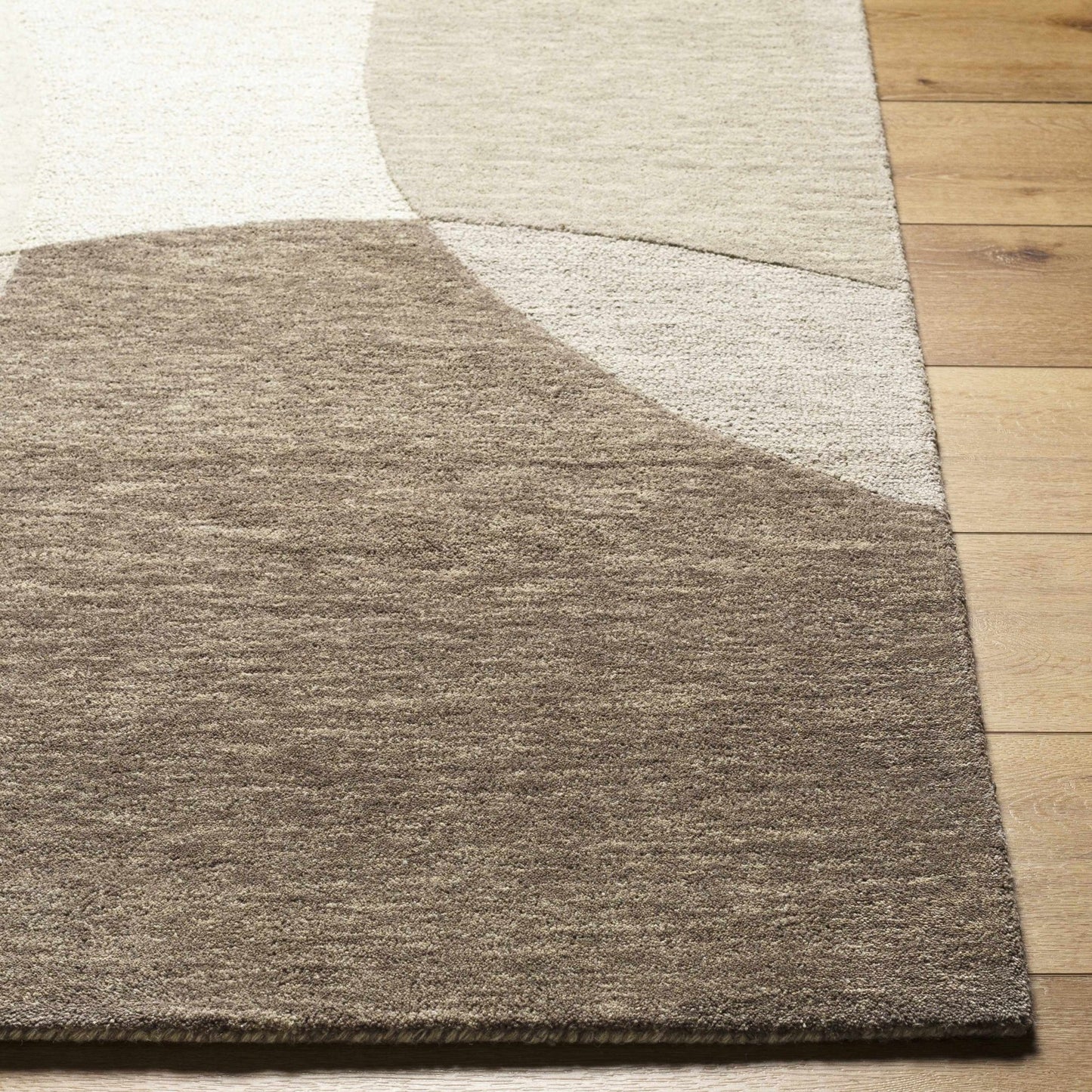 Cassiopeia Dark Brown & Beige Area Rug - Quahog Bay Bedding