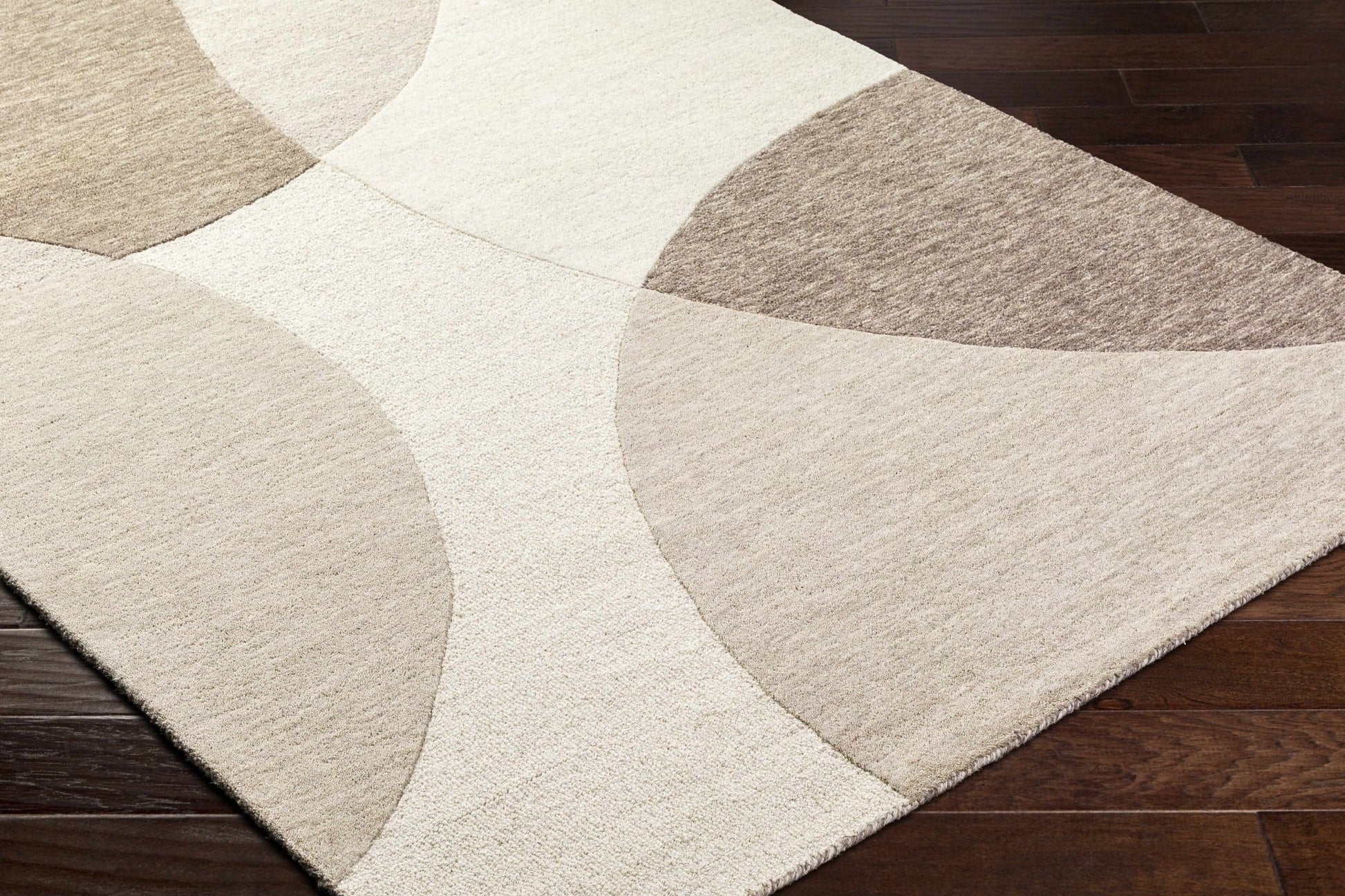 Cassiopeia Dark Brown & Beige Area Rug - Quahog Bay Bedding