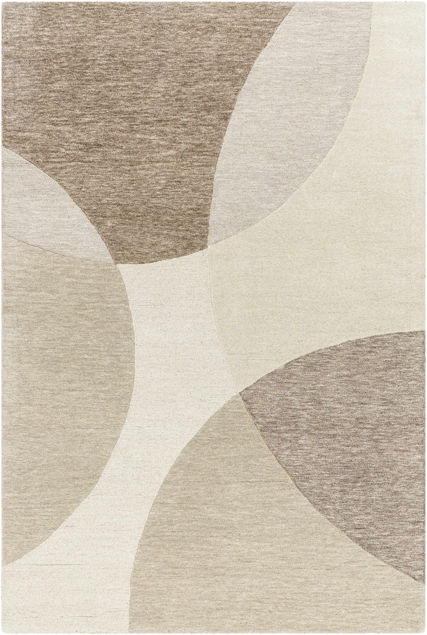Cassiopeia Dark Brown & Beige Area Rug - Quahog Bay Bedding