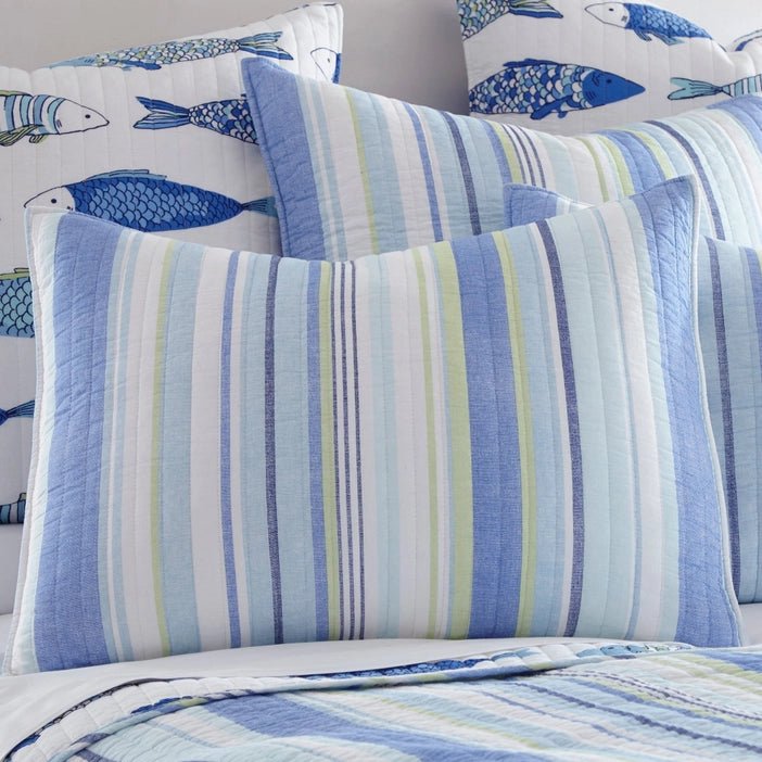 Catalina Fish Quilt Set - Fish Themed Quilts - Quahog Bay Bedding