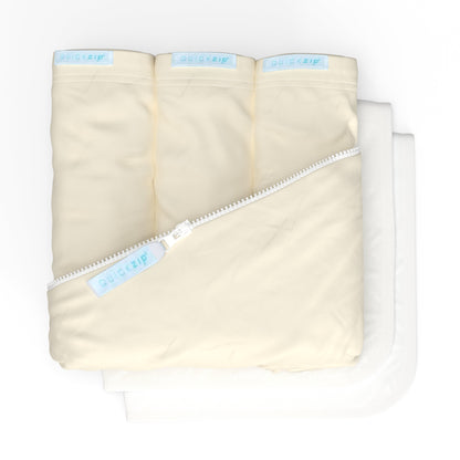 QuickZip Crib Zip Sheet Starter Pack