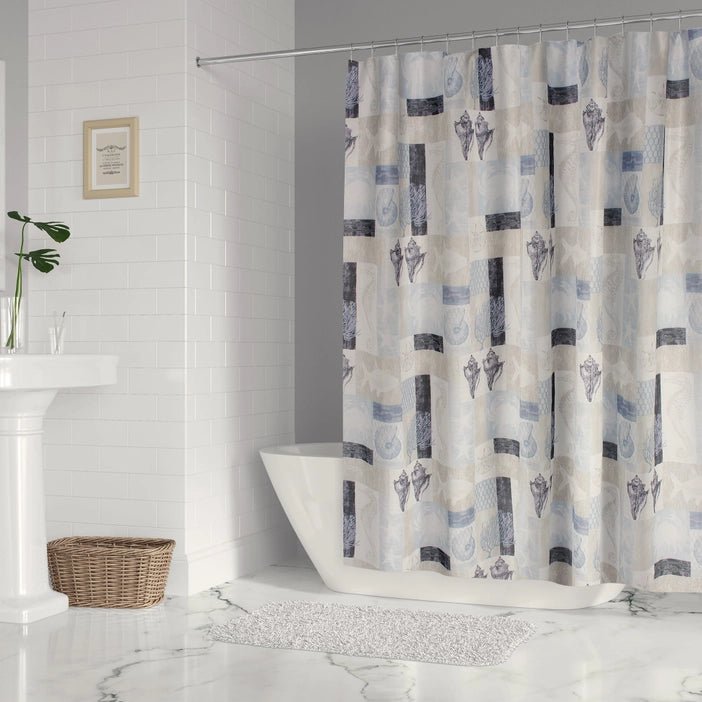 Cerralvo Shower Curtain - Coastal Shower Curtains - Quahog Bay Bedding