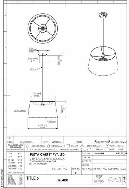 Ceyhan Ceiling Light - Clearance