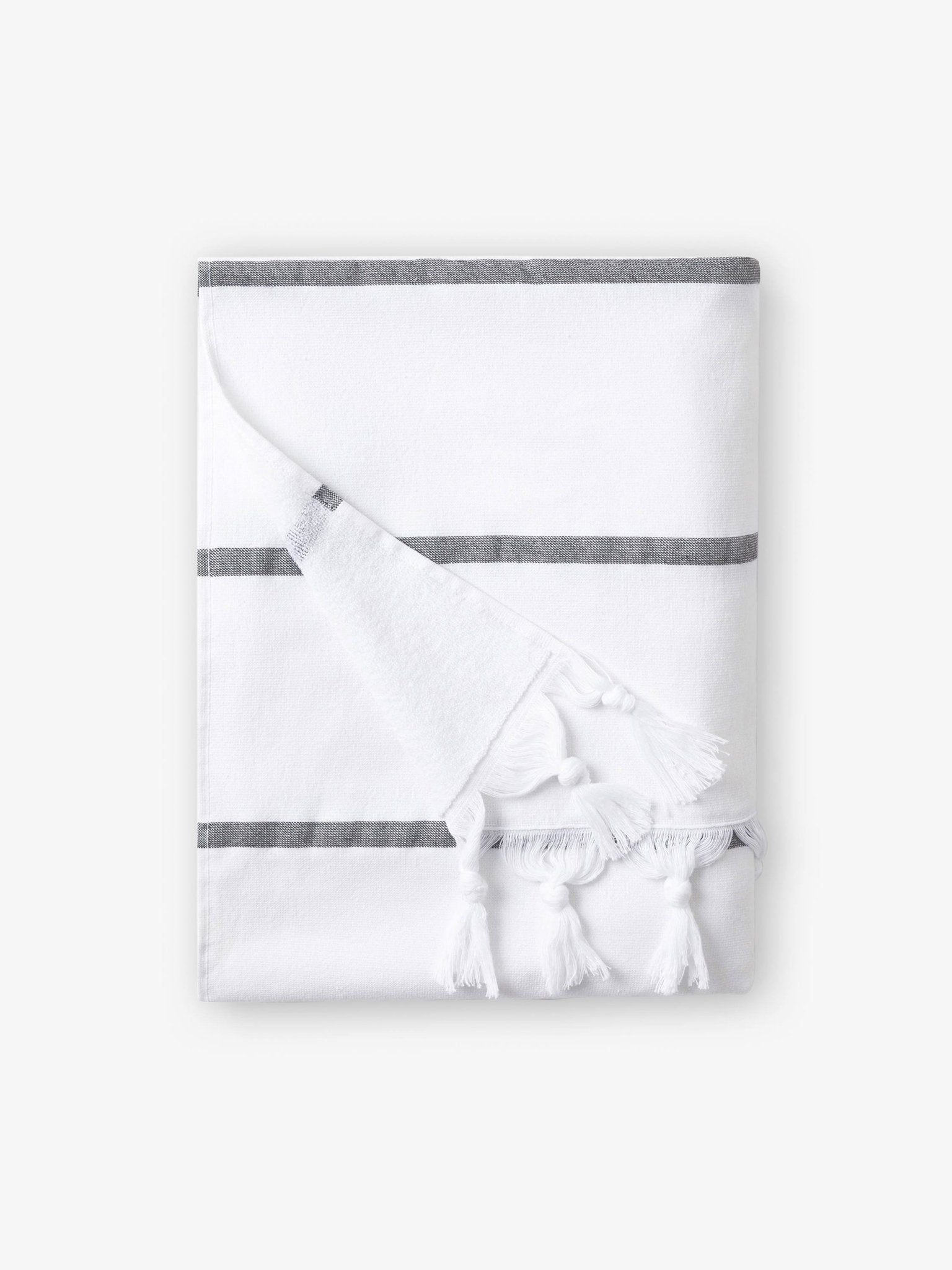 Charcoal Positano Turkish Towel - Quahog Bay Bedding