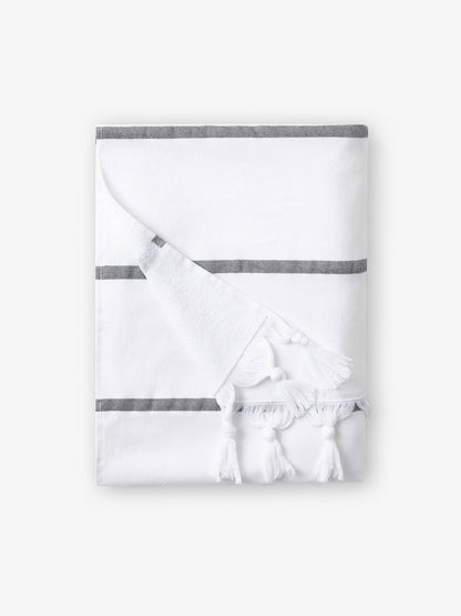Charcoal Positano Turkish Towel - Quahog Bay Bedding