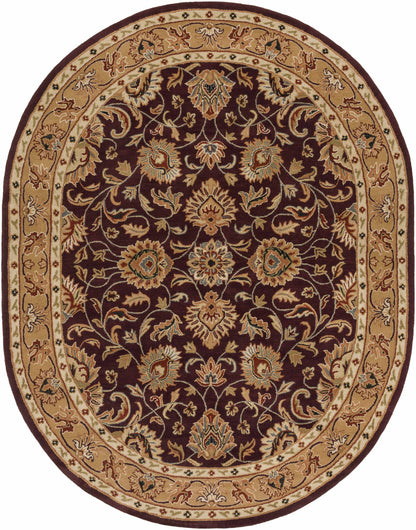 Cherryfield Burgundy 1024 Wool Area Rug