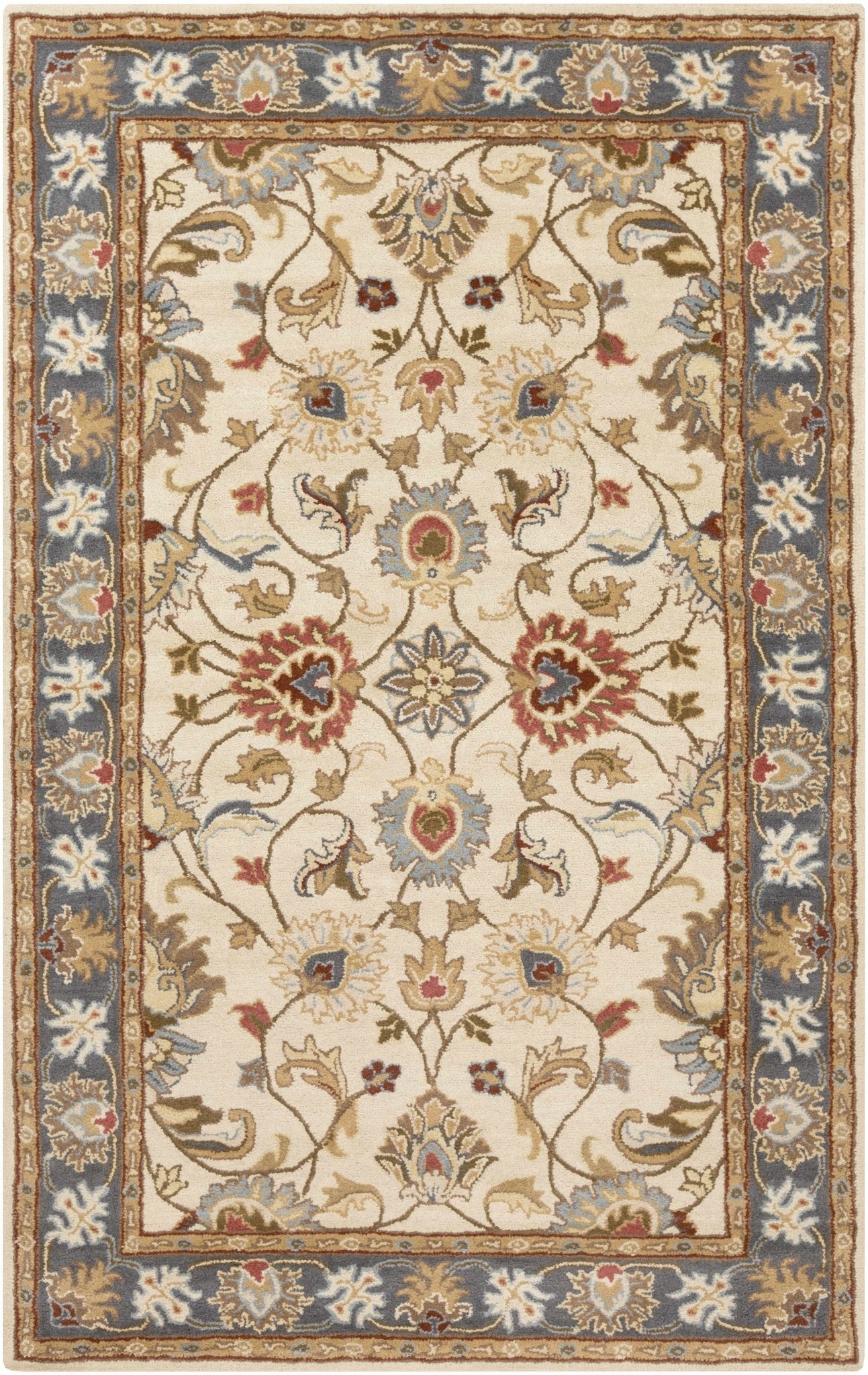 Cherryfield 1125 Yellow&Sage Wool Rug - Quahog Bay Bedding