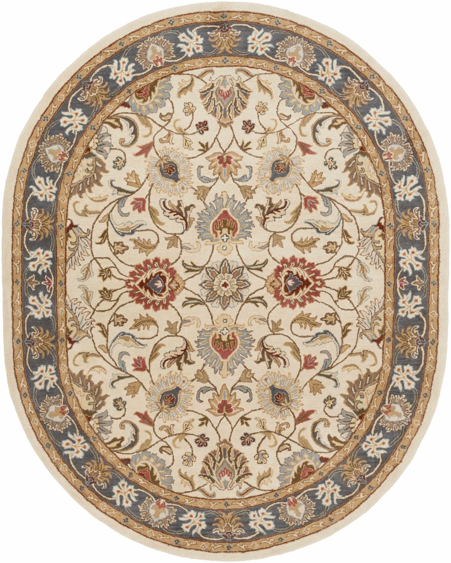 Cherryfield 1125 Yellow&Sage Wool Rug - Quahog Bay Bedding
