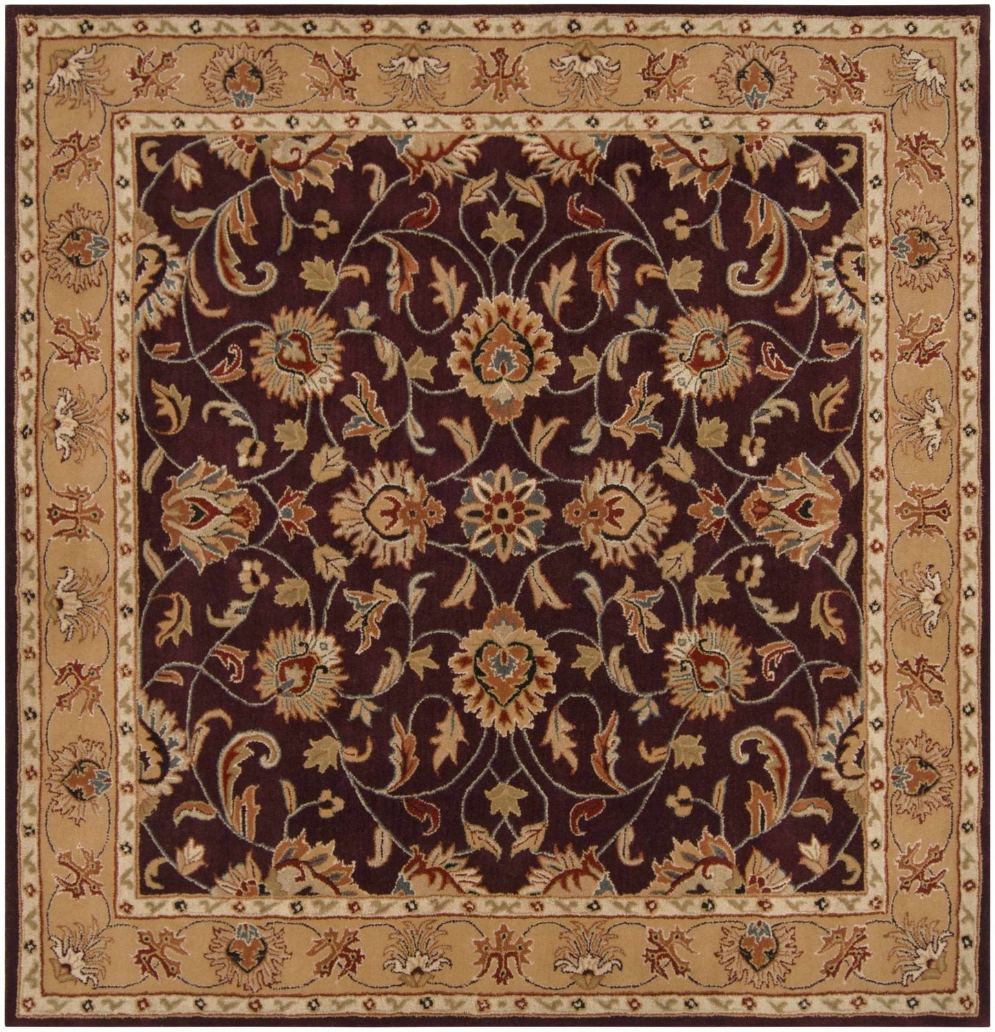 Cherryfield Burgundy 1024 Wool Area Rug - Quahog Bay Bedding