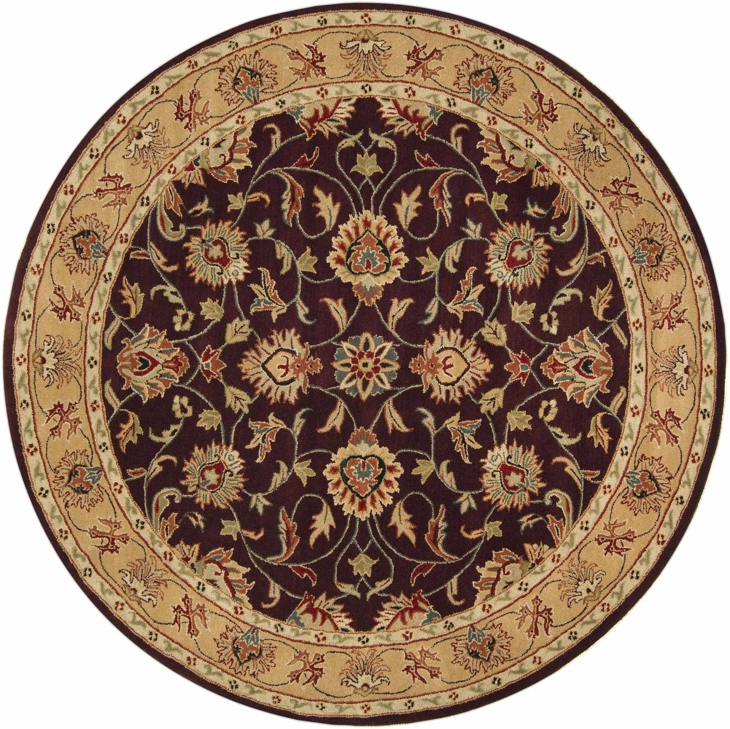 Cherryfield Burgundy 1024 Wool Area Rug - Quahog Bay Bedding