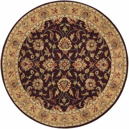 Cherryfield Burgundy 1024 Wool Area Rug - Quahog Bay Bedding