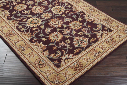 Cherryfield Burgundy 1024 Wool Area Rug - Quahog Bay Bedding