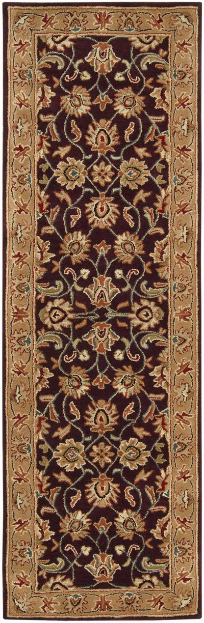 Cherryfield Burgundy 1024 Wool Area Rug - Quahog Bay Bedding