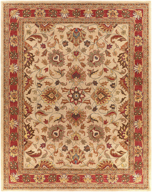 Cherryfield Hand Tufted Brown & Rust 1001 Wool Rug - Quahog Bay Bedding