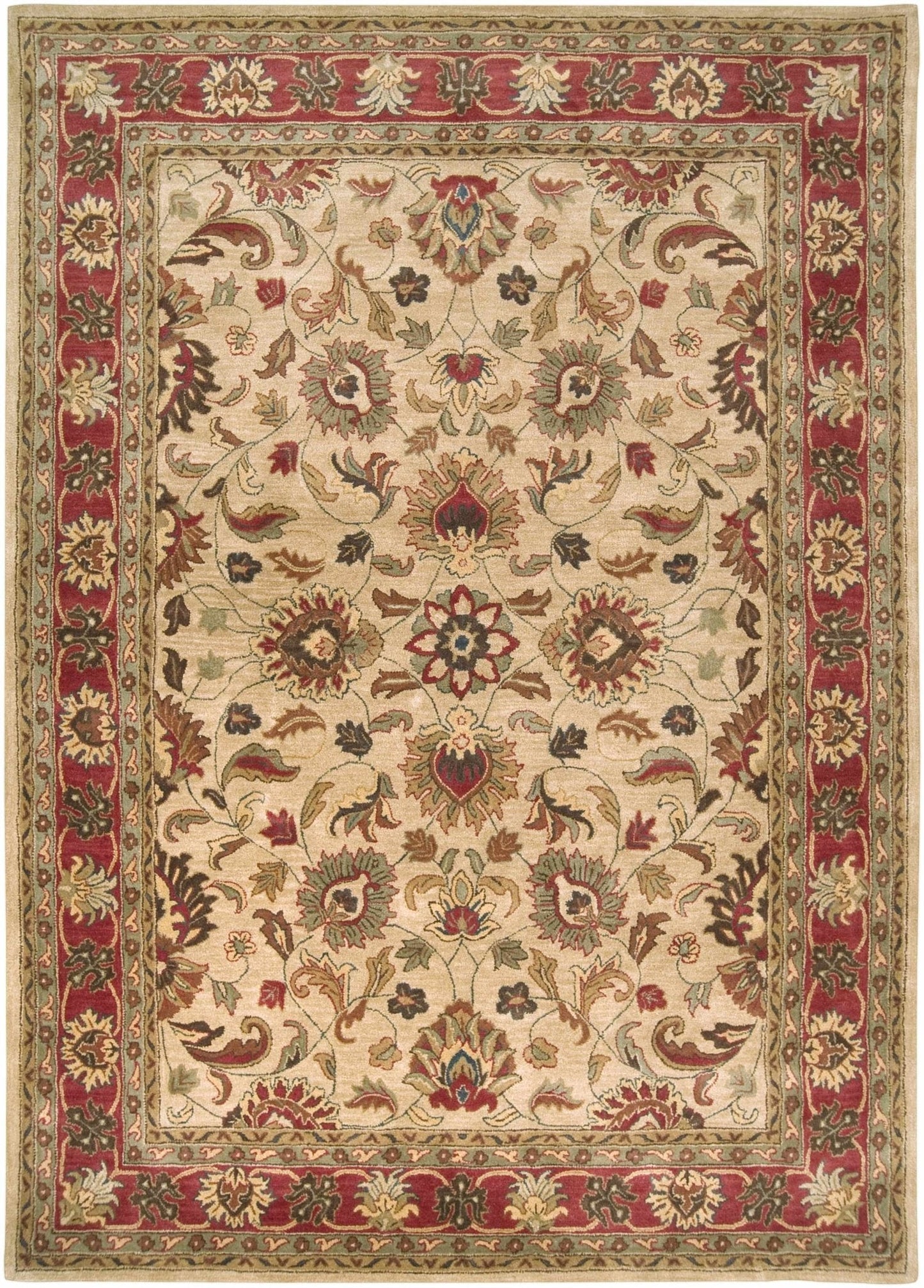 Cherryfield Hand Tufted Brown & Rust 1001 Wool Rug - Quahog Bay Bedding