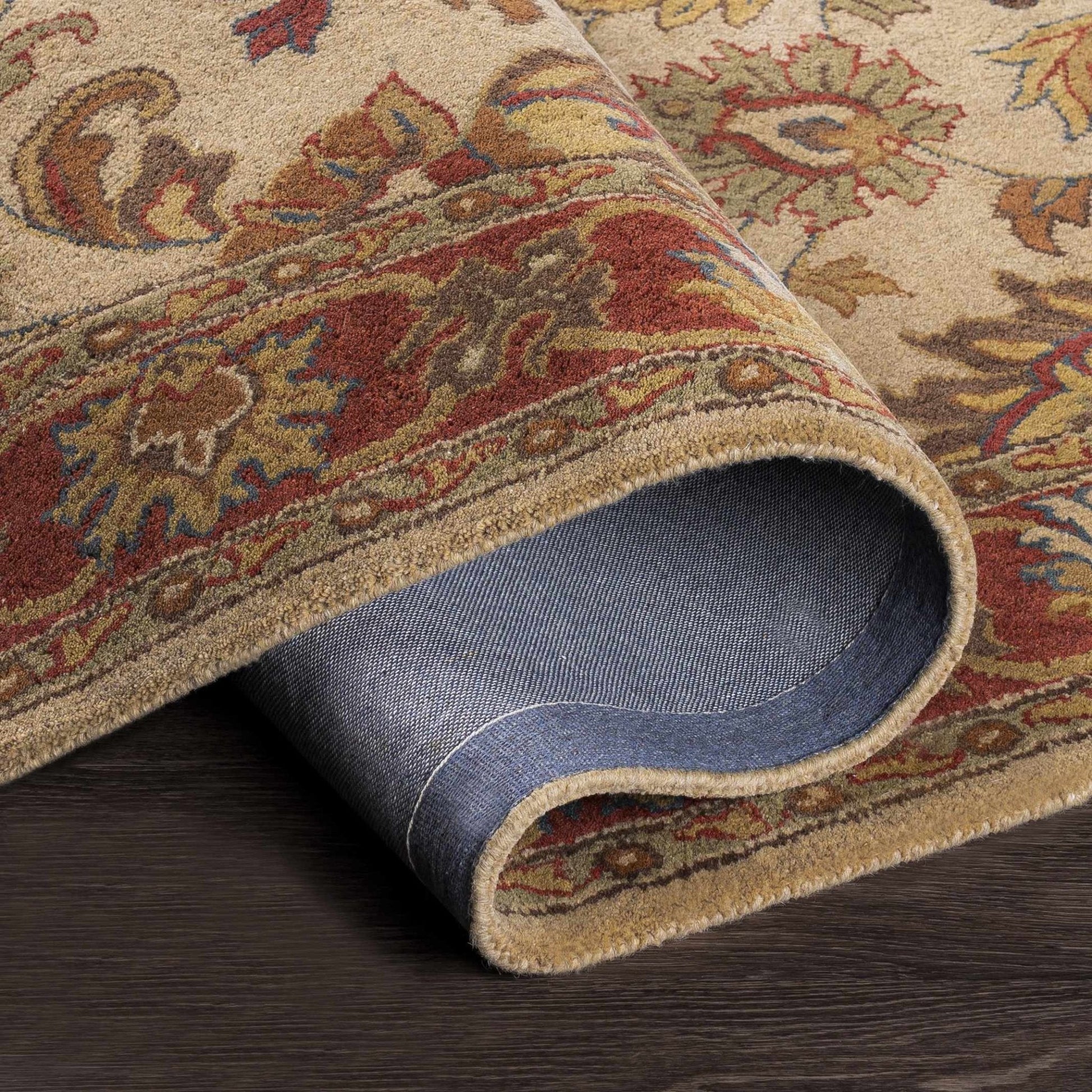 Cherryfield Hand Tufted Brown & Rust 1001 Wool Rug - Quahog Bay Bedding
