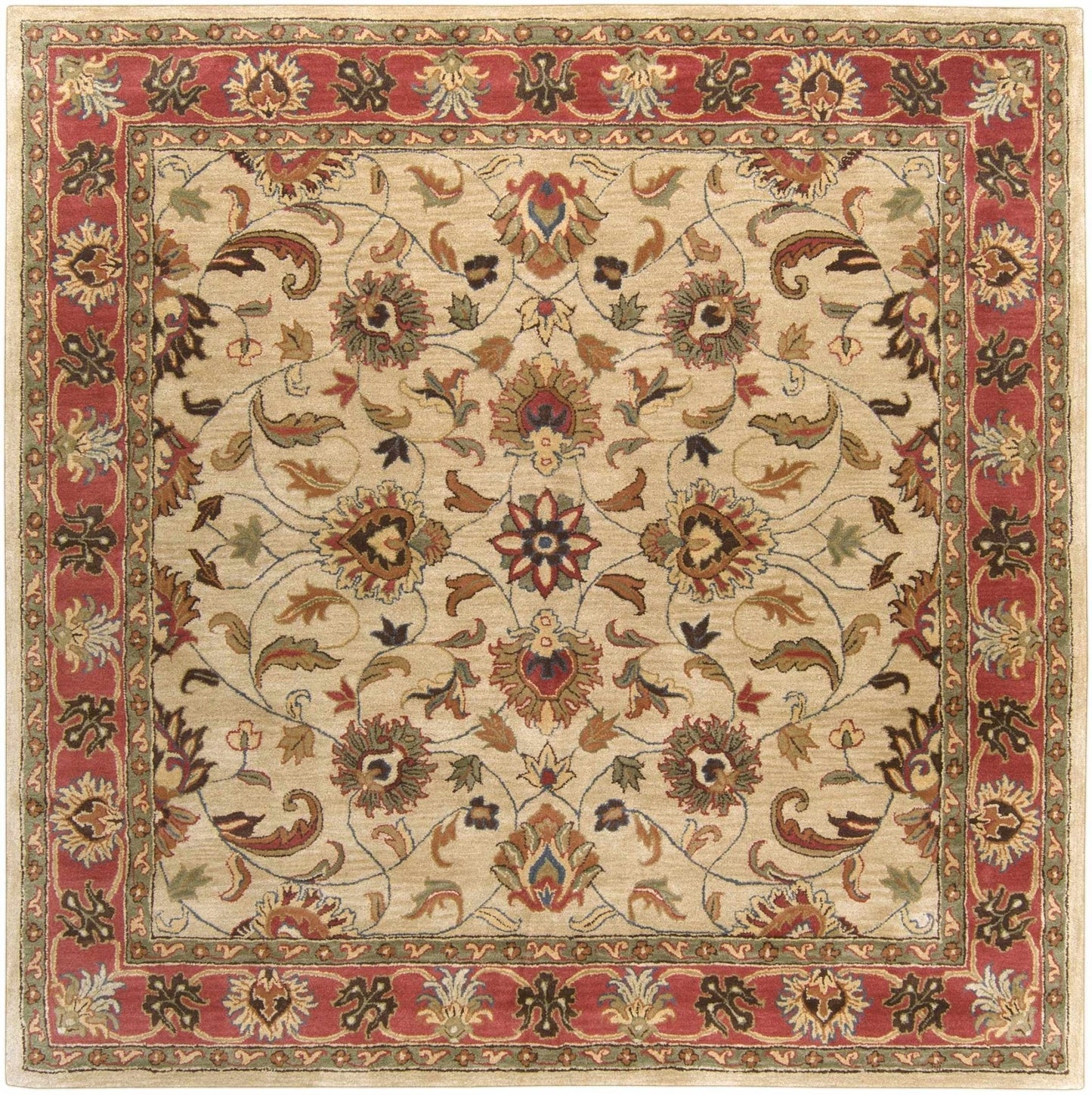 Cherryfield Hand Tufted Brown & Rust 1001 Wool Rug - Quahog Bay Bedding