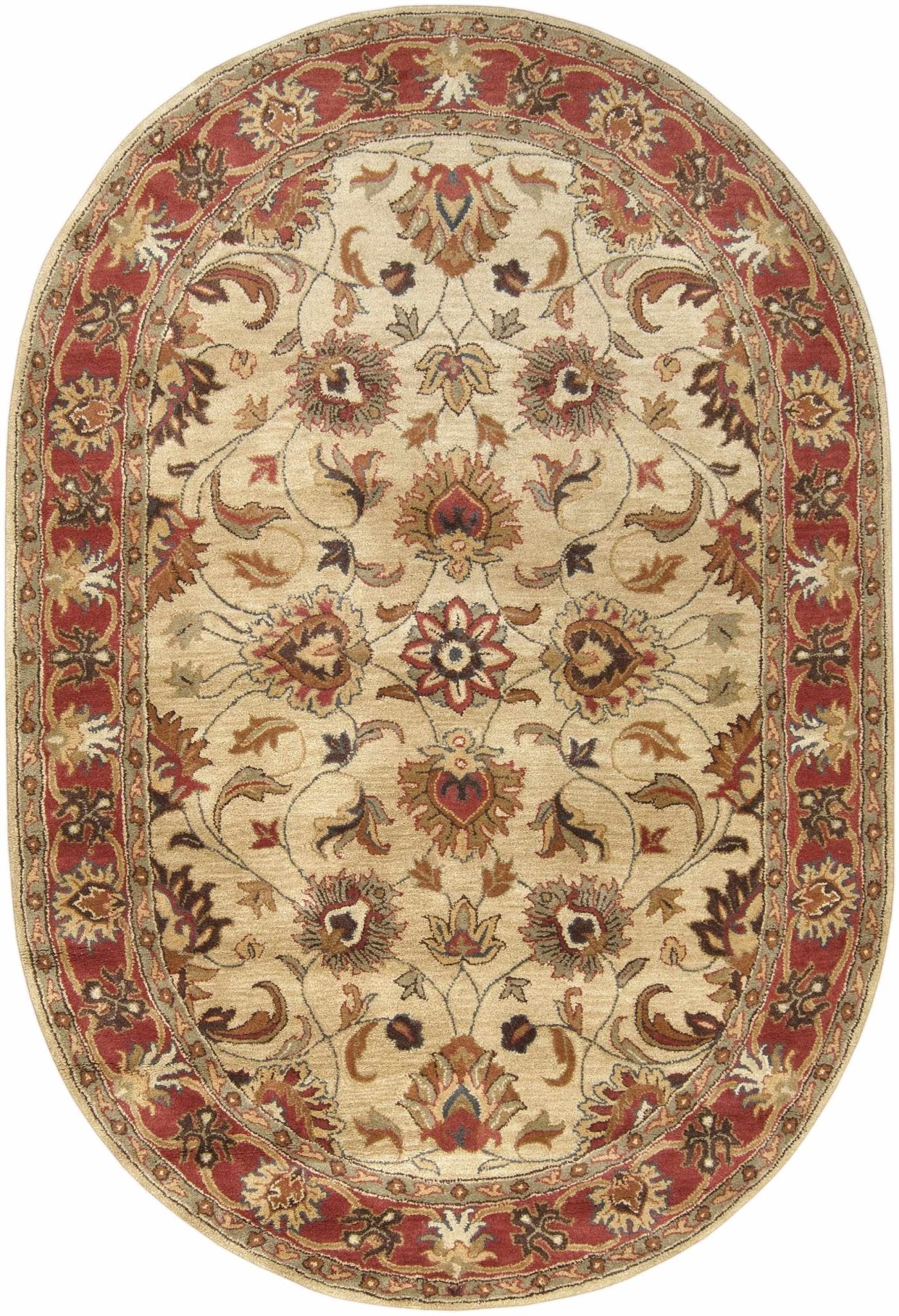 Cherryfield Hand Tufted Brown & Rust 1001 Wool Rug - Quahog Bay Bedding