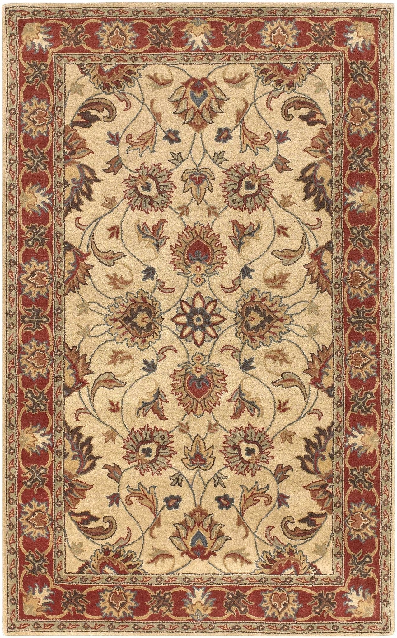 Cherryfield Hand Tufted Brown & Rust 1001 Wool Rug - Quahog Bay Bedding