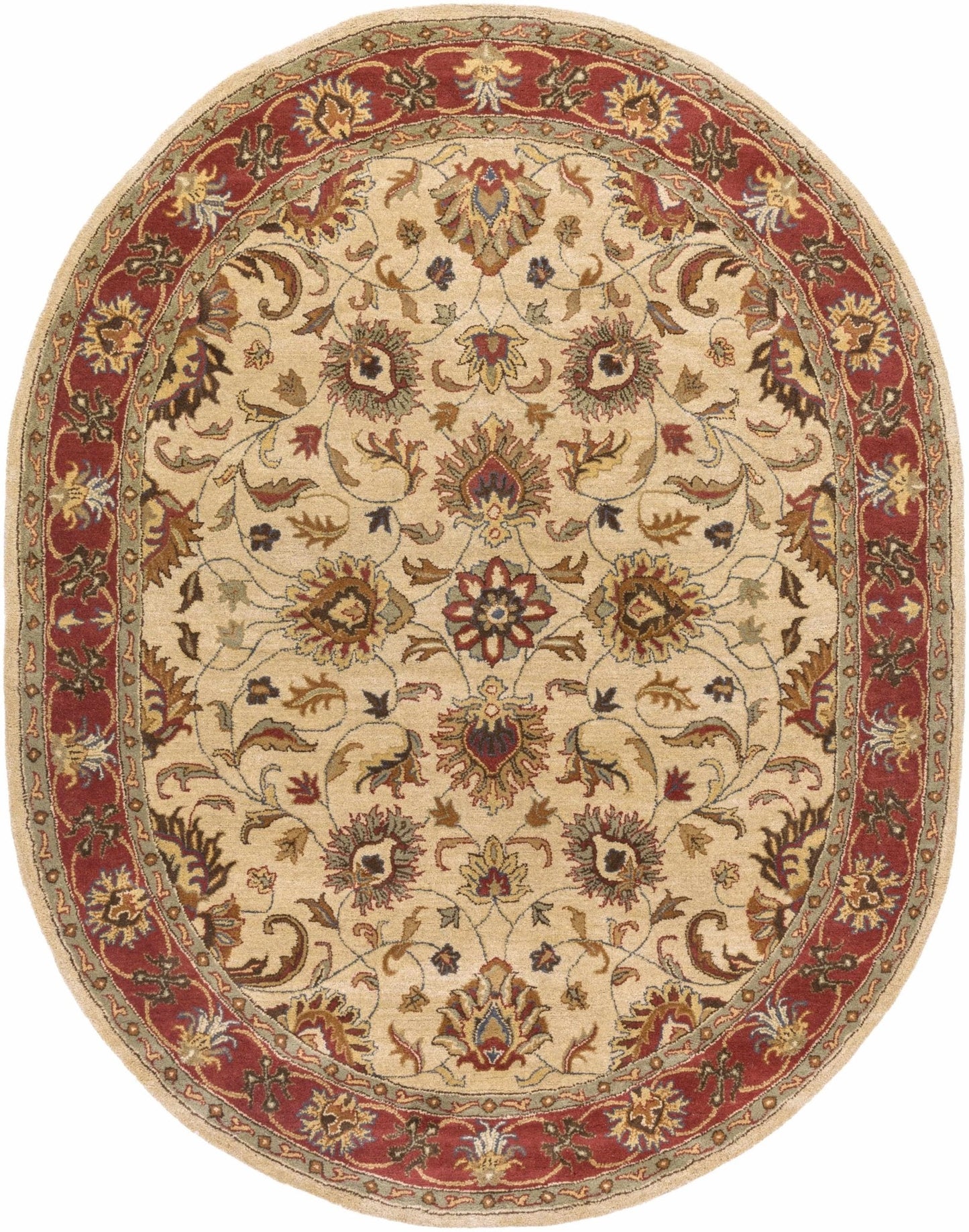 Cherryfield Hand Tufted Brown & Rust 1001 Wool Rug - Quahog Bay Bedding