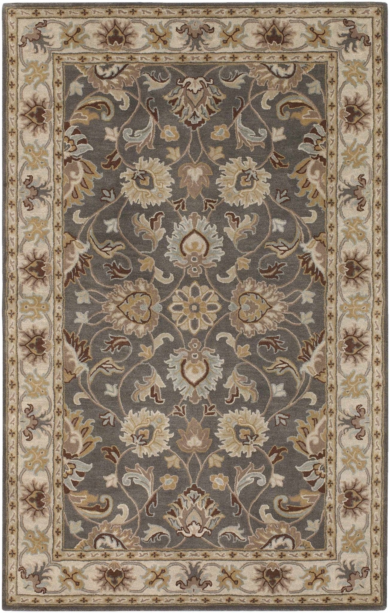 Cherryfield Hand Tufted Taupe Wool Rug - Quahog Bay Bedding