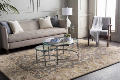 Cherryfield Hand Tufted Taupe Wool Rug - Quahog Bay Bedding