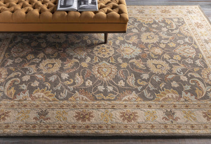 Cherryfield Hand Tufted Taupe Wool Rug - Quahog Bay Bedding