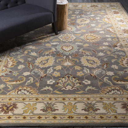 Cherryfield Hand Tufted Taupe Wool Rug - Quahog Bay Bedding