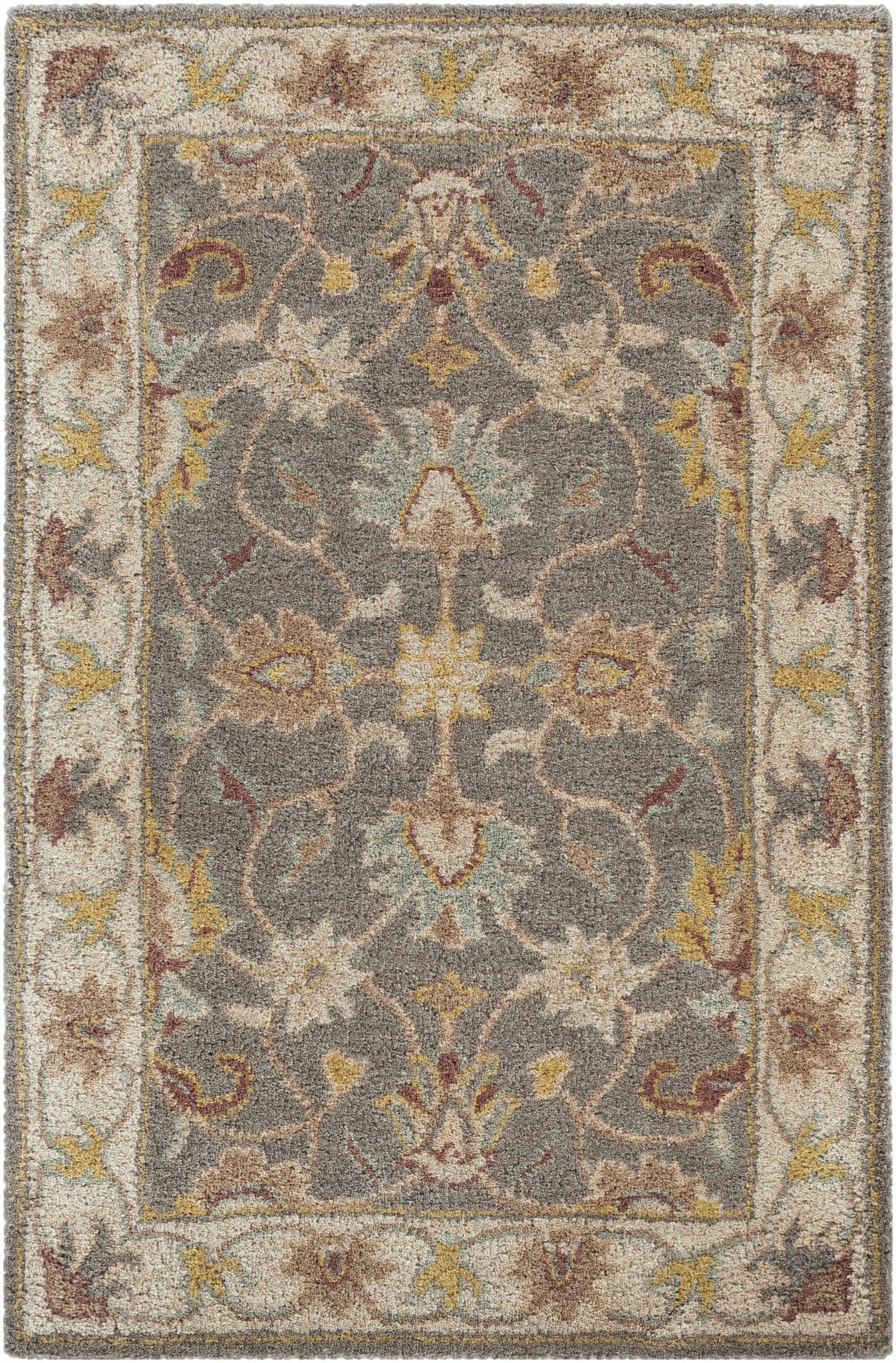 Cherryfield Hand Tufted Taupe Wool Rug - Quahog Bay Bedding