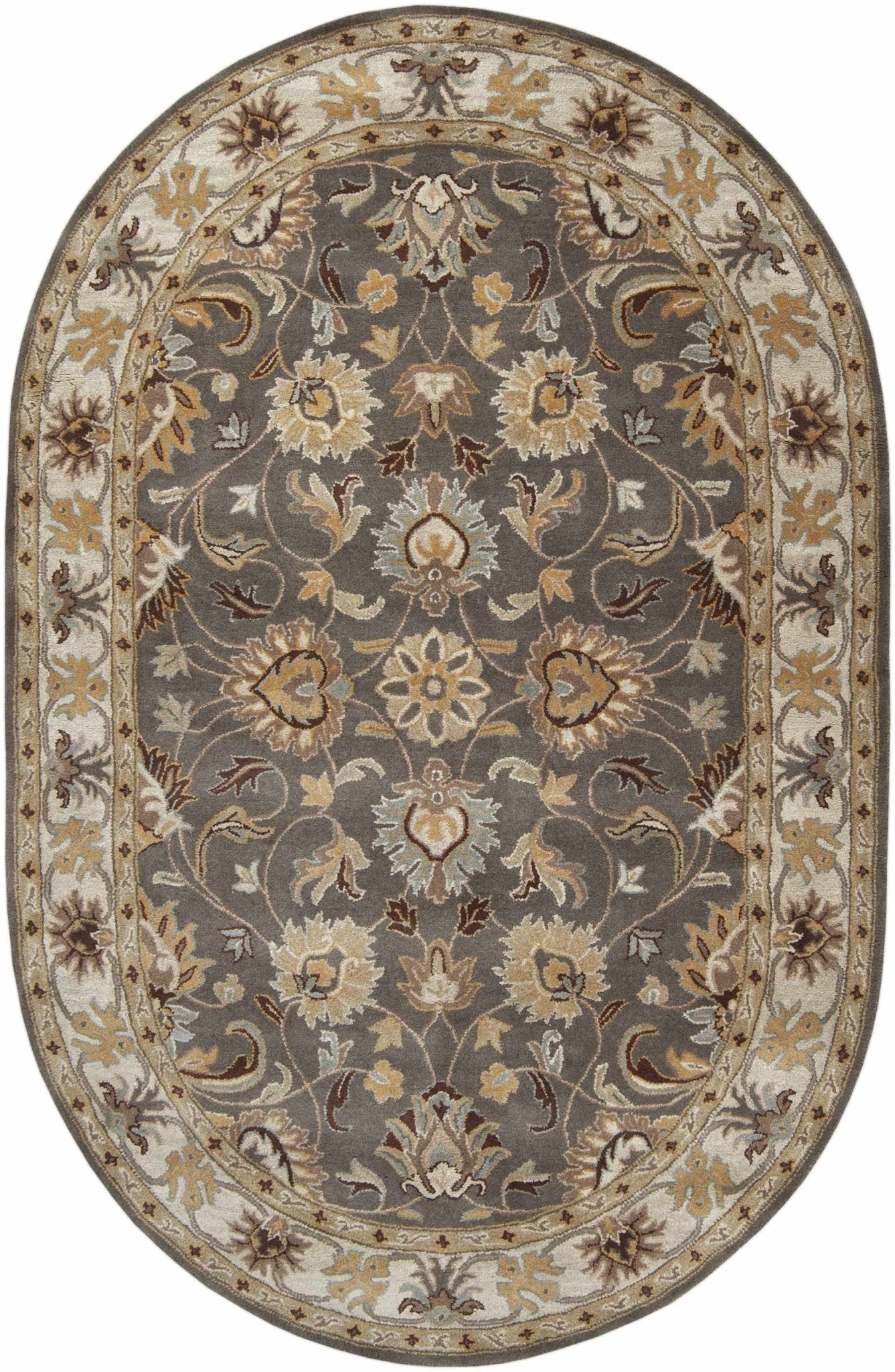 Cherryfield Hand Tufted Taupe Wool Rug - Quahog Bay Bedding