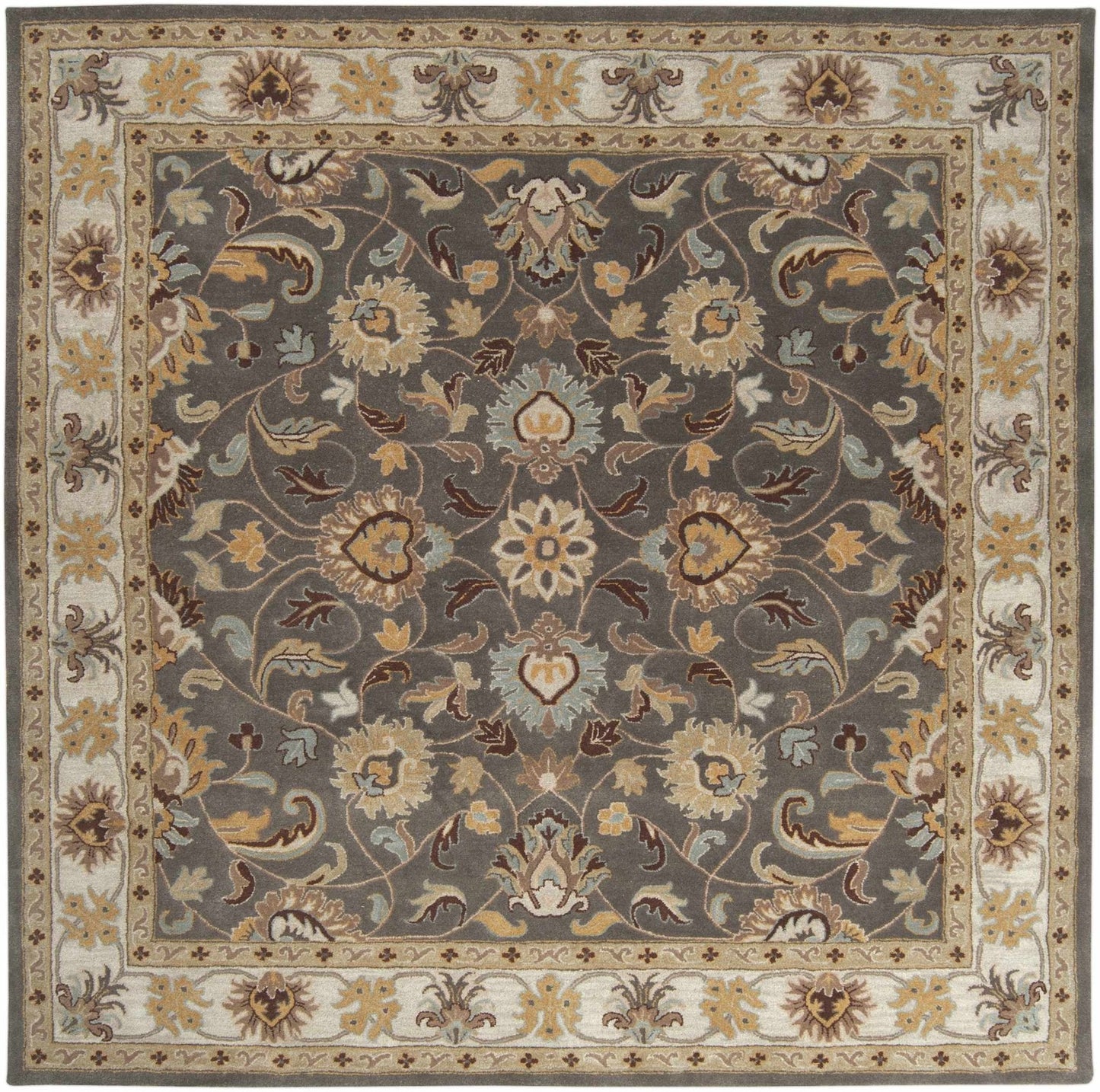 Cherryfield Hand Tufted Taupe Wool Rug - Quahog Bay Bedding