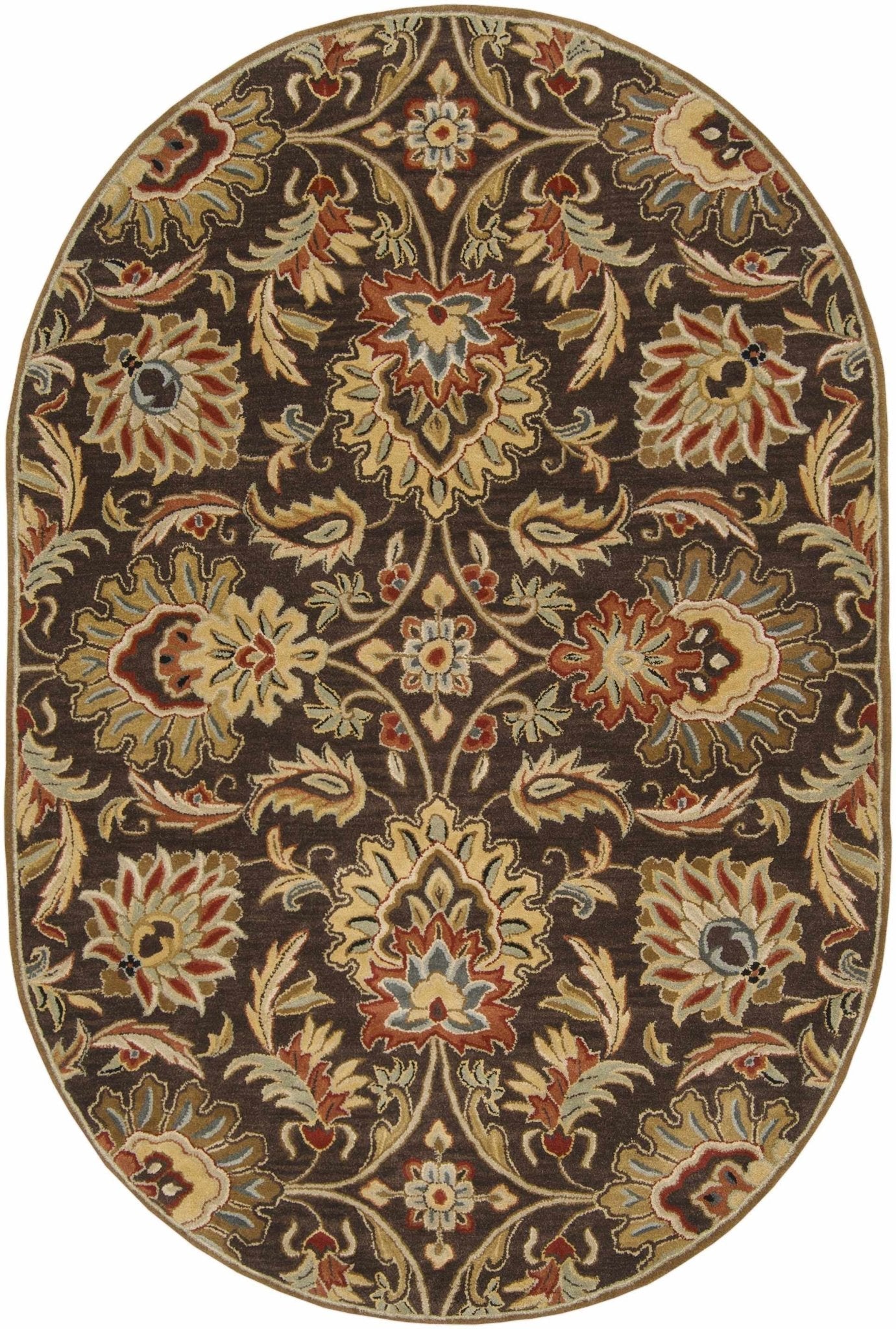Chesterton 1028 Hand Tufted Brown Wool Rug - Quahog Bay Bedding