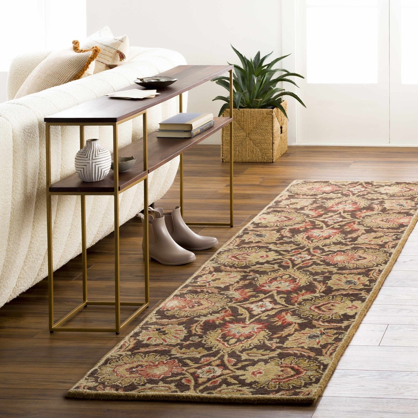 Chesterton 1028 Hand Tufted Brown Wool Rug - Quahog Bay Bedding