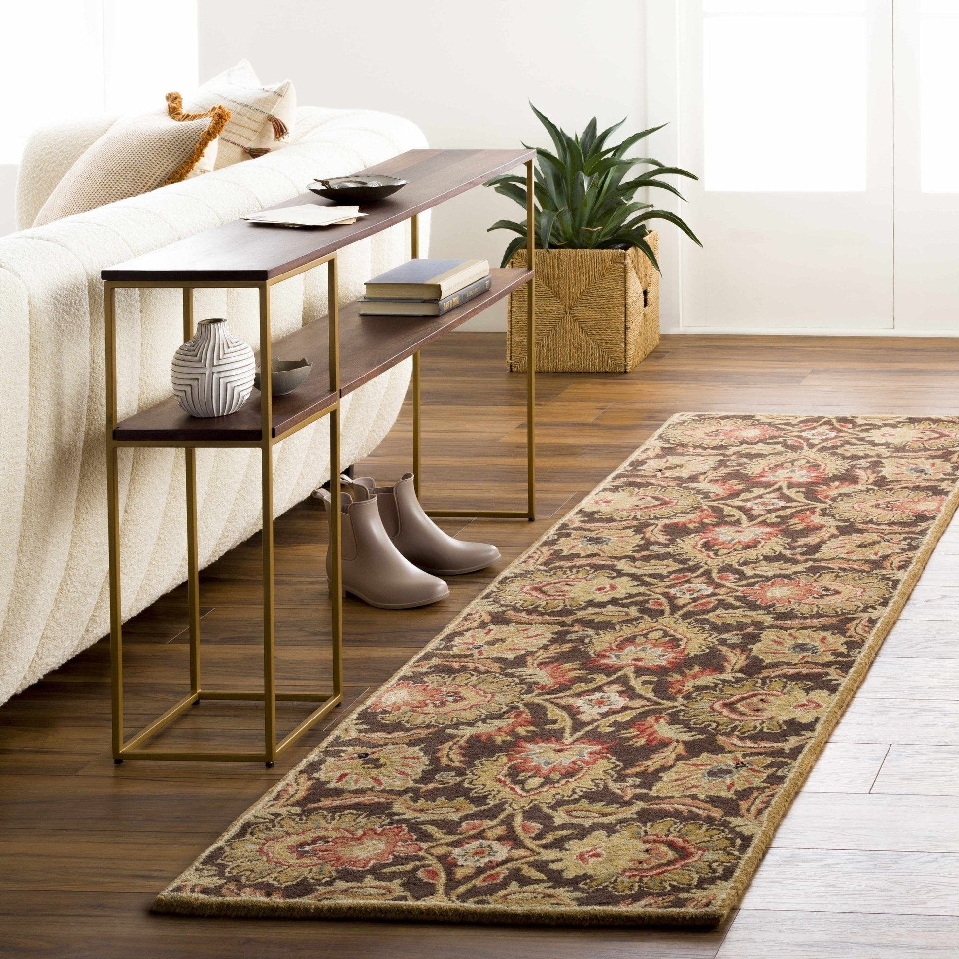 Chesterton 1028 Hand Tufted Brown Wool Rug - Quahog Bay Bedding