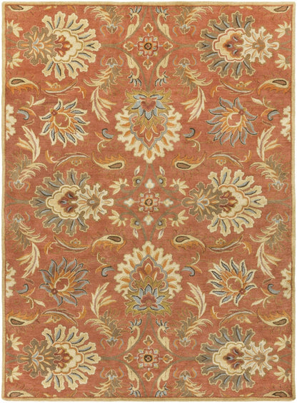 Chesterton Hand Tufted Orange 1112 Area Rug - Quahog Bay Bedding