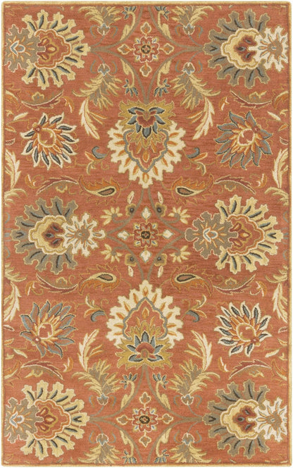 Chesterton Hand Tufted Orange 1112 Area Rug - Quahog Bay Bedding