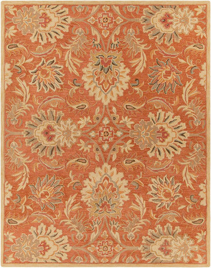 Chesterton Hand Tufted Orange 1112 Area Rug - Quahog Bay Bedding