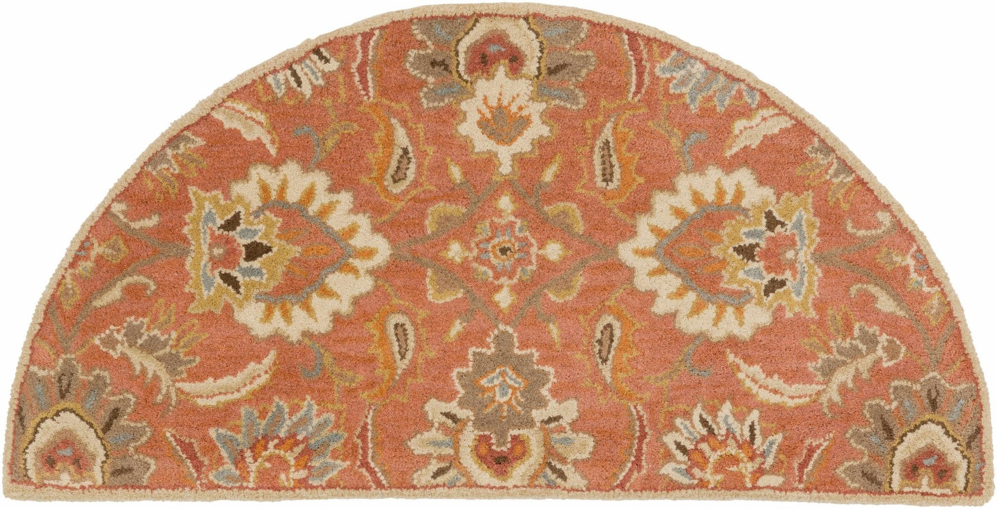 Chesterton Hand Tufted Orange 1112 Area Rug - Quahog Bay Bedding