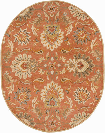 Chesterton Hand Tufted Orange 1112 Area Rug - Quahog Bay Bedding