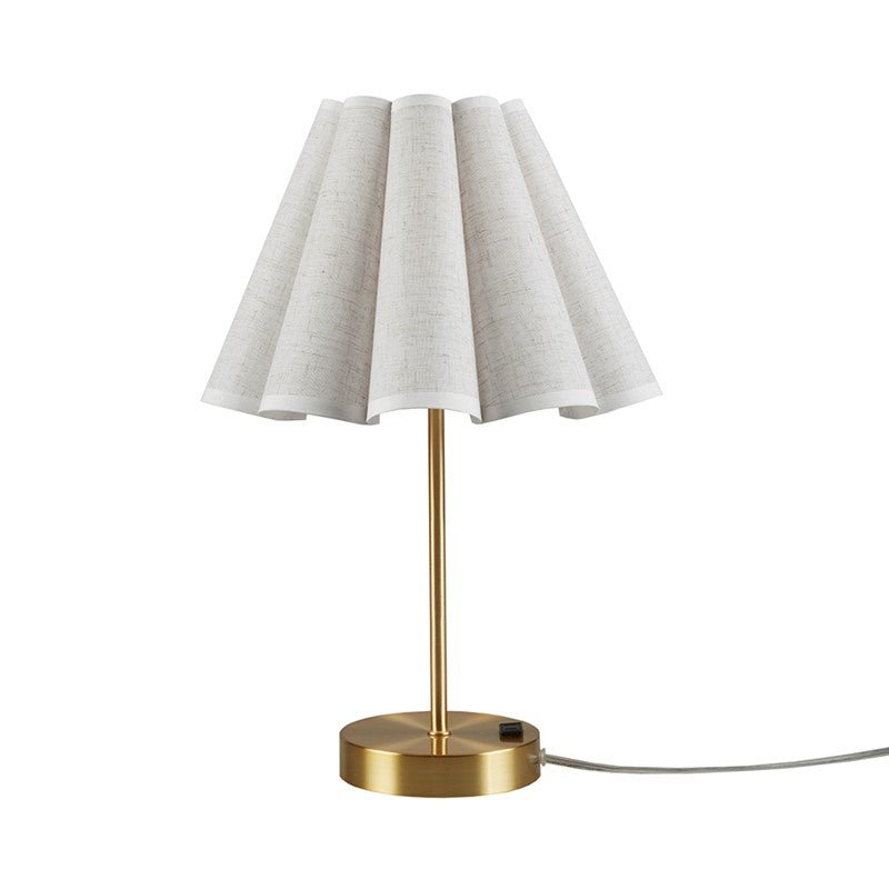 Chique Scalloped Coastal Accent Table Lamp | Coastal Lamps & Lighting - Quahog Bay Bedding