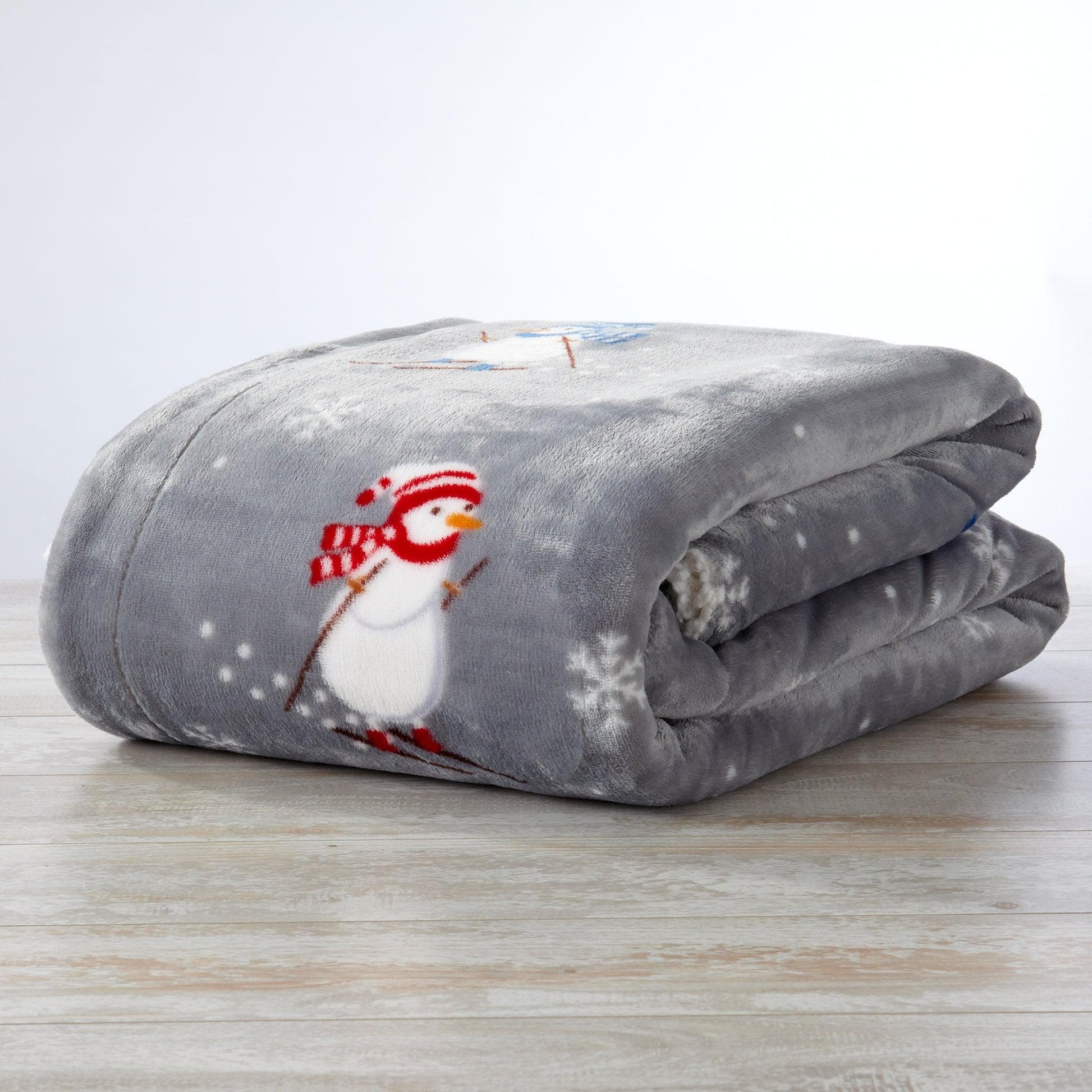 Christmas Sherpa Throw Blanket - Festive Christmas Themed Bedding - Quahog Bay Bedding