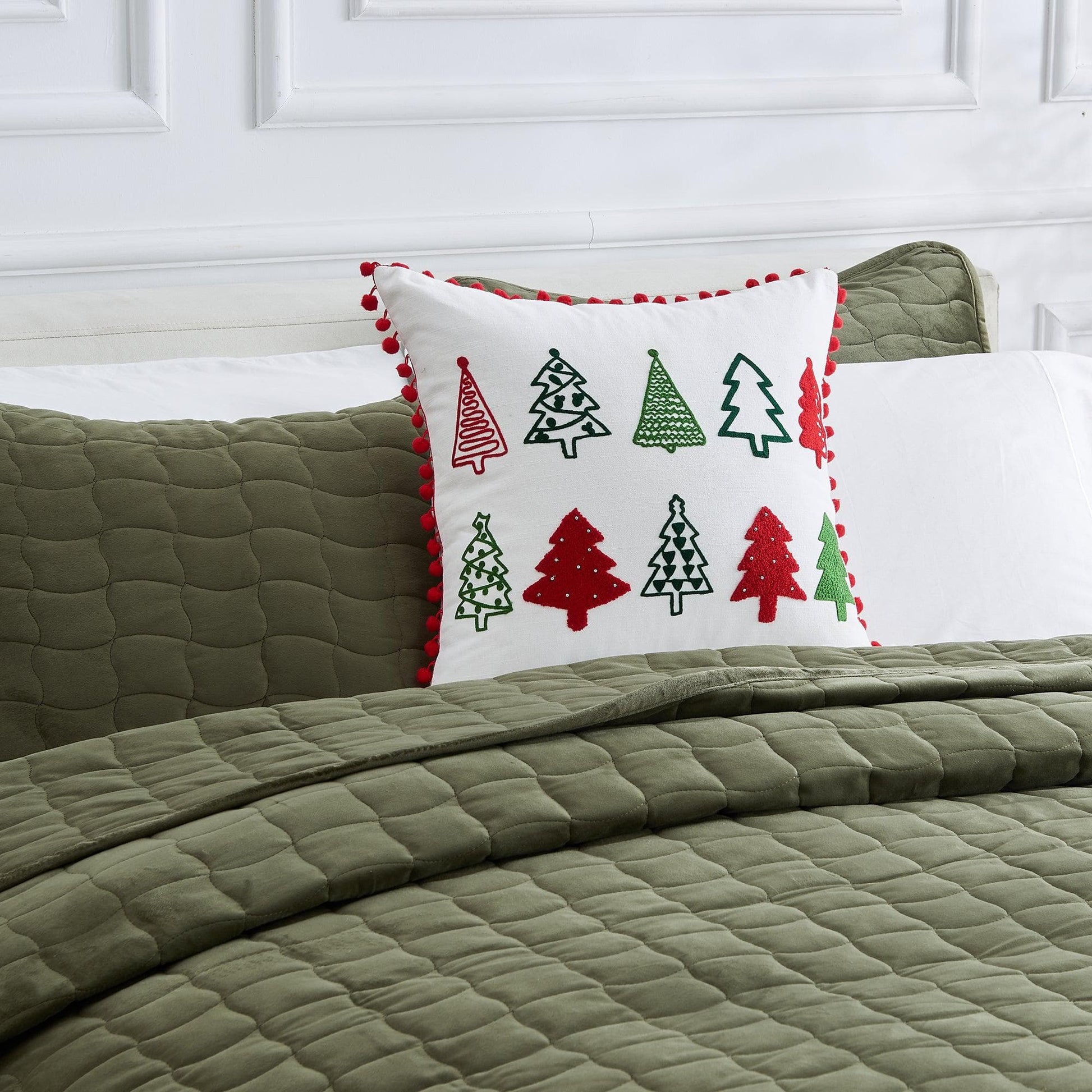 Christmas Throw Pillow - Jubilee Collection - Quahog Bay Bedding
