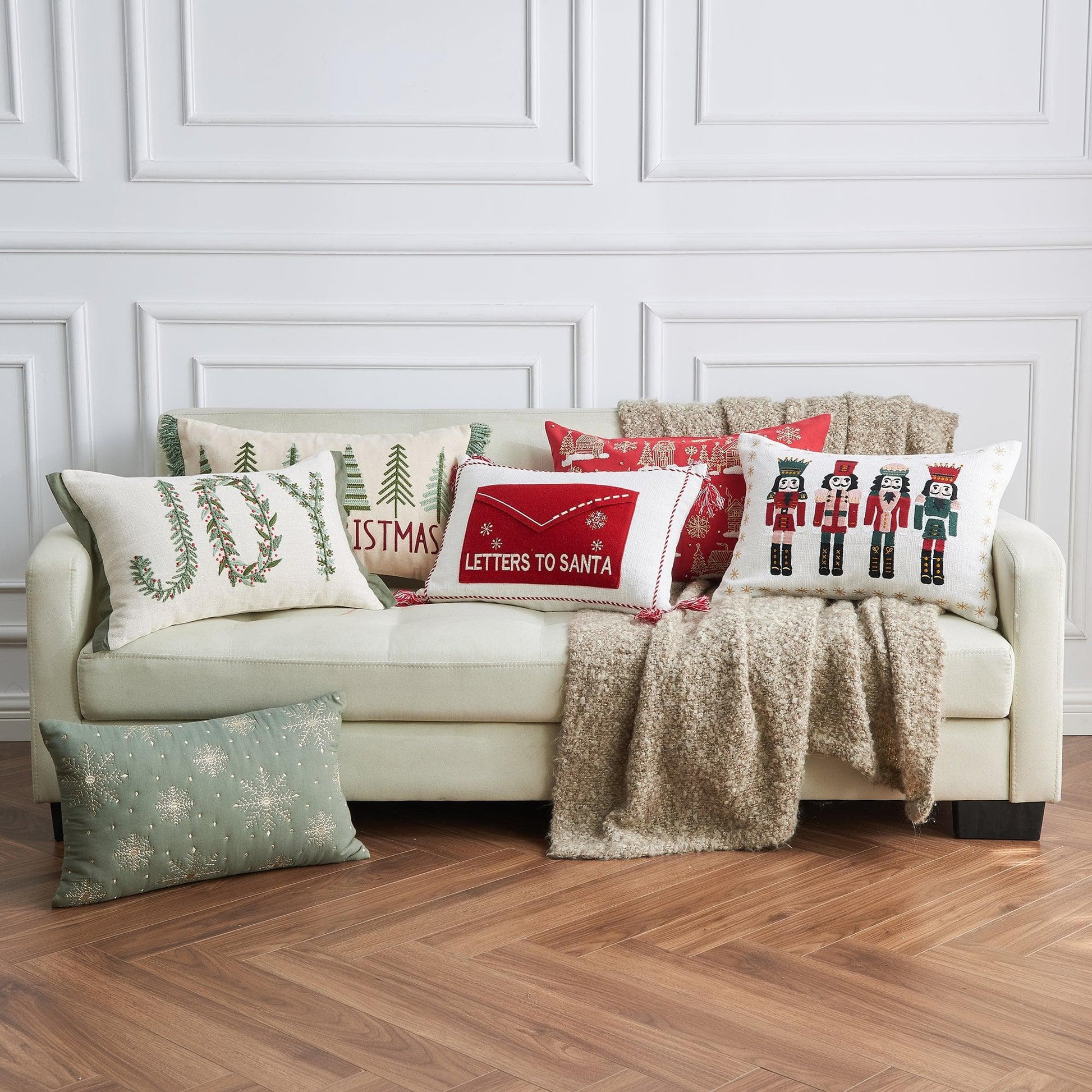 Christmas Throw Pillow - Jubilee Collection - Quahog Bay Bedding