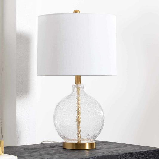 Ciel Contemporary Glass Textured Table Lamp - Quahog Bay Bedding