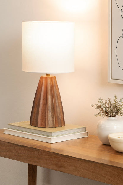Ciji Scalloped Table Lamp | Coastal Lamps & Lighting - Quahog Bay Bedding