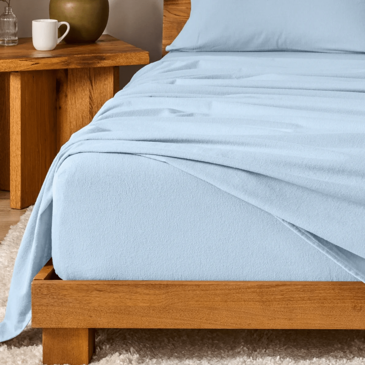 CinchFit American Made Flannel Sheets - No Tear - Split King, Split Top King & Split Top Cal King Sheets - Quahog Bay Bedding